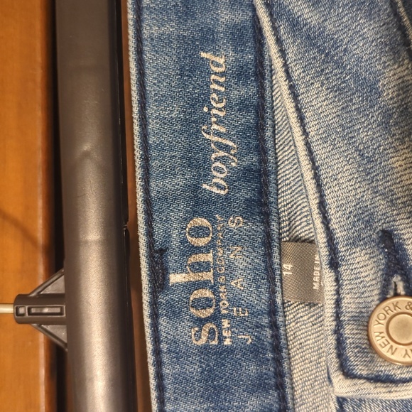 Soho new York & Company boyfriend jeans size 14 - Picture 3 of 6
